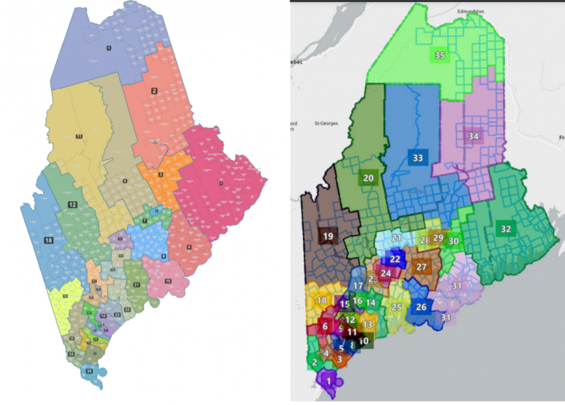 Proposed Maine Senate redistricting could yield small and large
